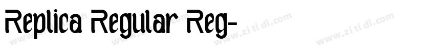Replica Regular Reg字体转换